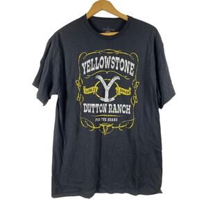 Yellowstone Dutton Ranch T Shirt Size Large Adult Mens Official Merch Black